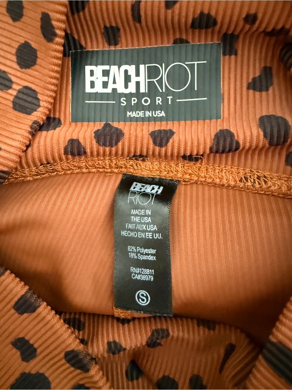 Beach Riot Leopard print  Athletic Set - Racerback tank & leggings-28", sz S,euc - Picture 8 of 13